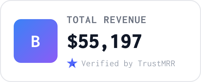 Barron Tech LLC verified revenue badge from TrustMRR