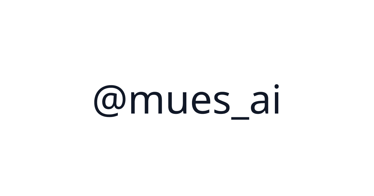 Mues AI (@mues_ai) - 1 startup · $900 revenue | TrustMRR