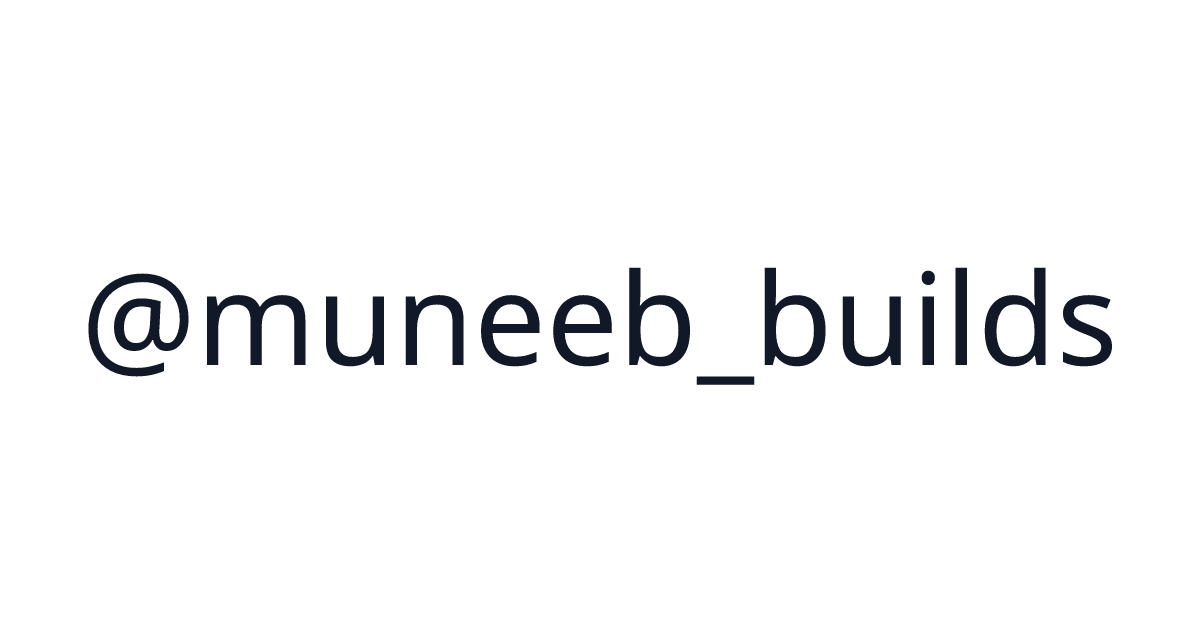 Muneeb Awan (@muneeb_builds) - 1 startup · $225,706 revenue | TrustMRR