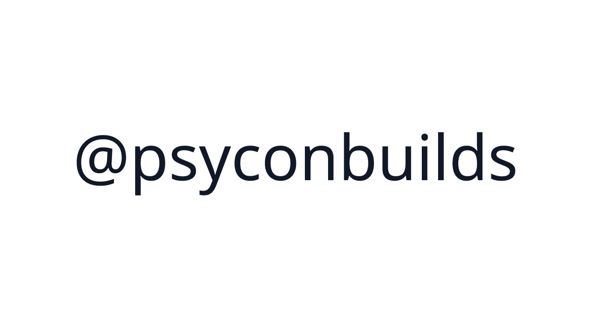 psyconbuilds (@psyconbuilds) - 1 startup · $1,065 revenue | TrustMRR