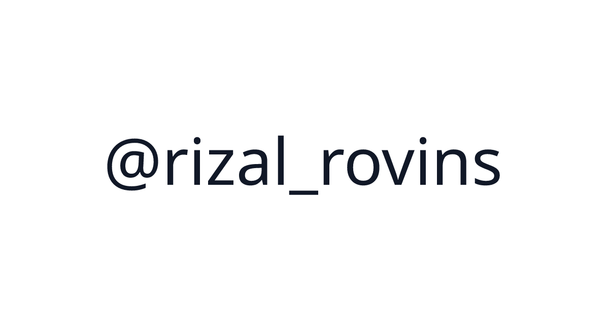 Rizal Rovins (@rizal_rovins) - 1 startup · $12,094 revenue | TrustMRR