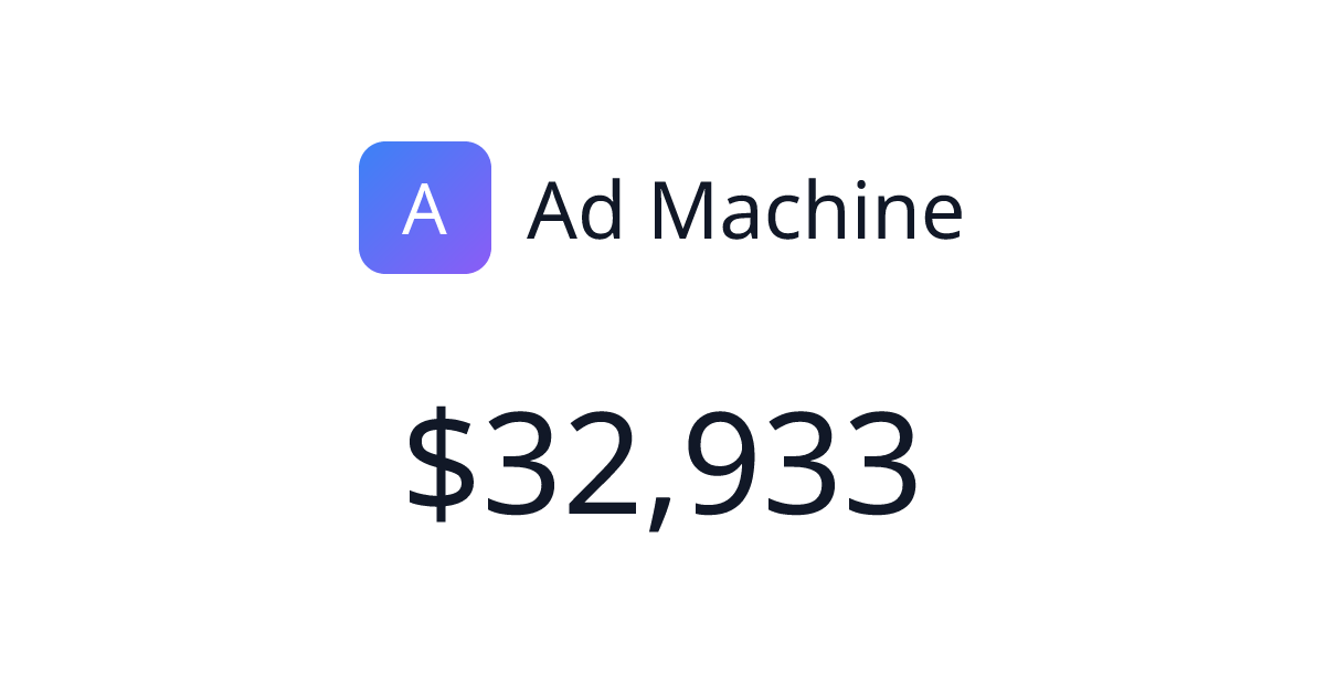Ad Machine - $2,986 last 30 days | TrustMRR