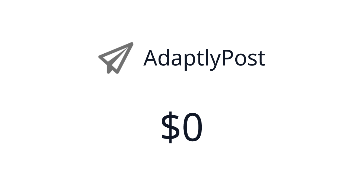 AdaptlyPost - Verified revenue | TrustMRR