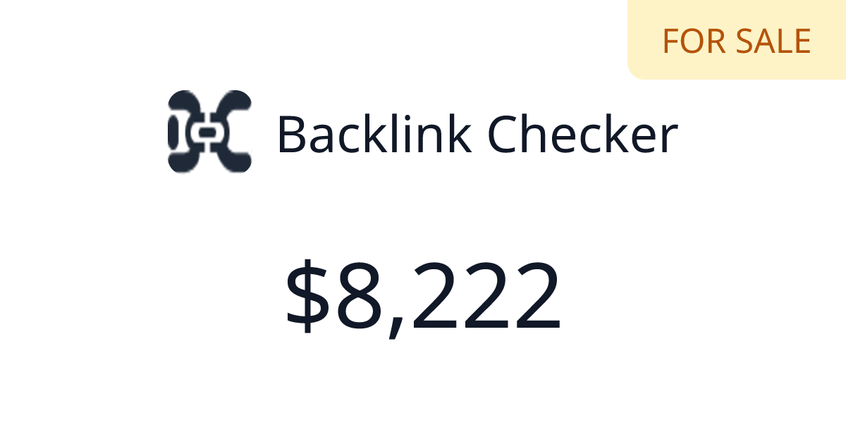 Backlink Checker - $1,124 last 30 days | TrustMRR