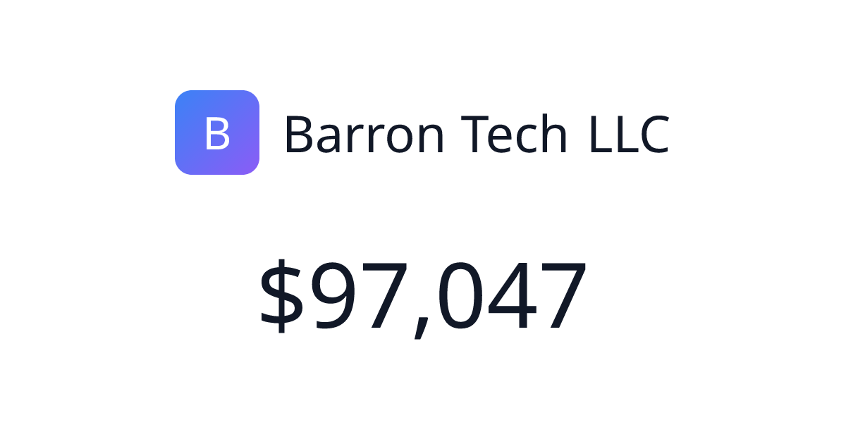 Barron Tech LLC - $2,700 last 30 days | TrustMRR