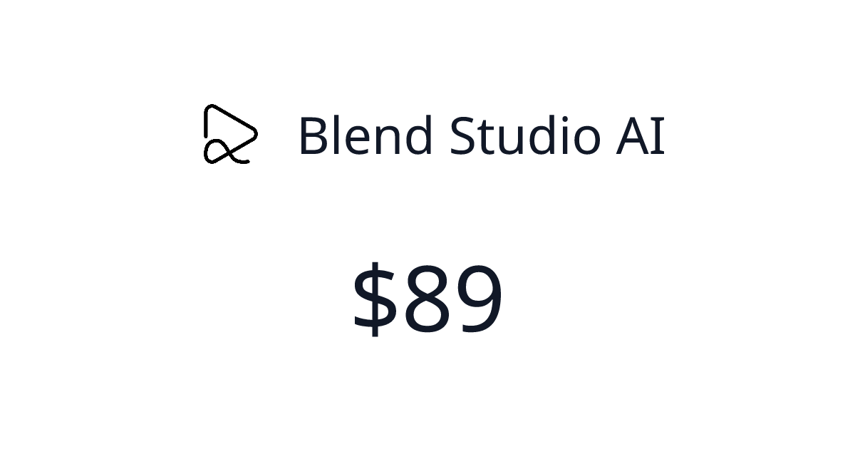 Blend Studio AI - $89 last 30 days | TrustMRR