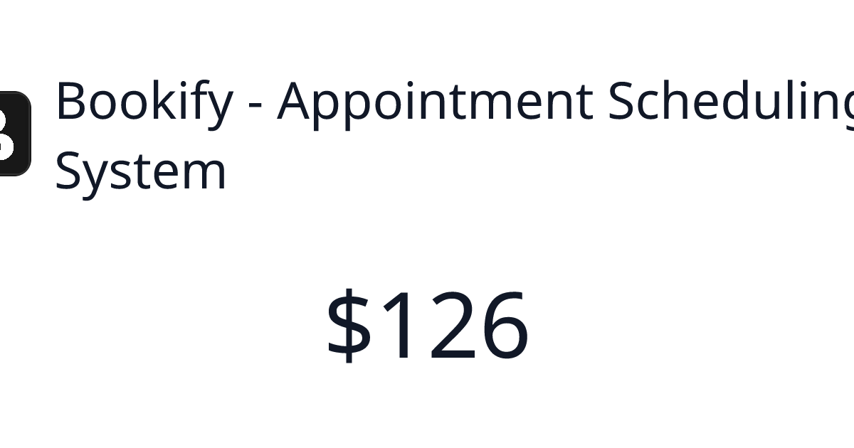 Bookify - Appointment Scheduling System - Verified revenue | TrustMRR