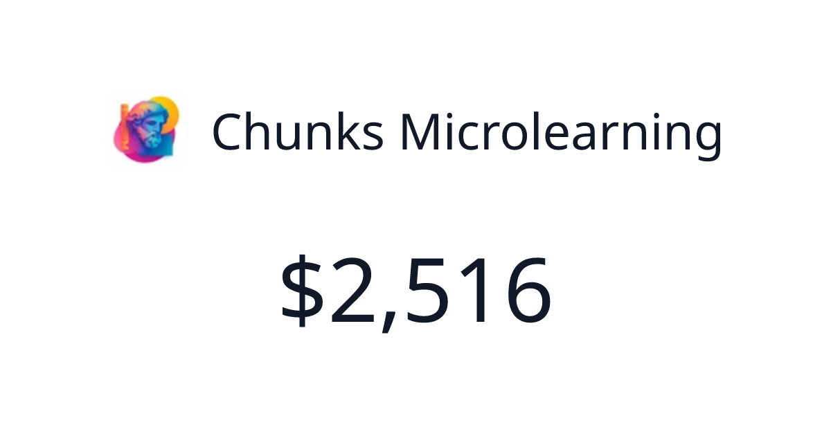 Chunks Microlearning - $1,269 last 30 days | TrustMRR