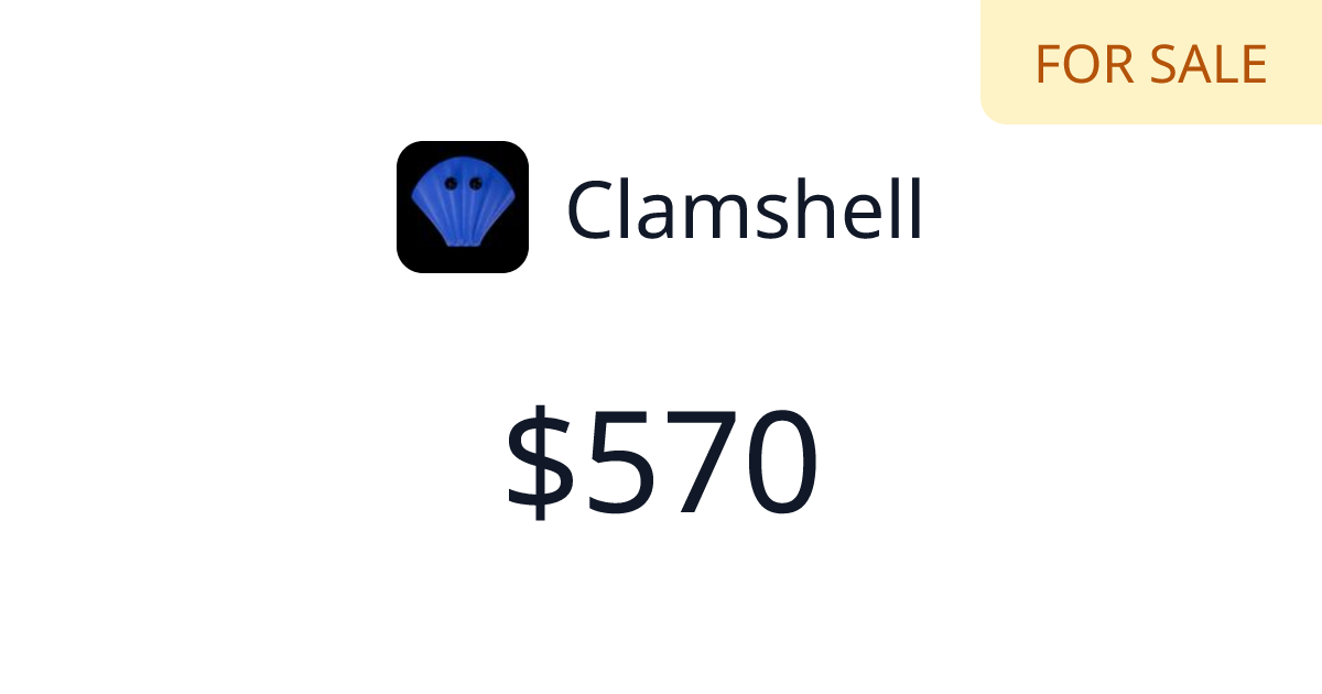 Clamshell - $320 last 30 days | TrustMRR