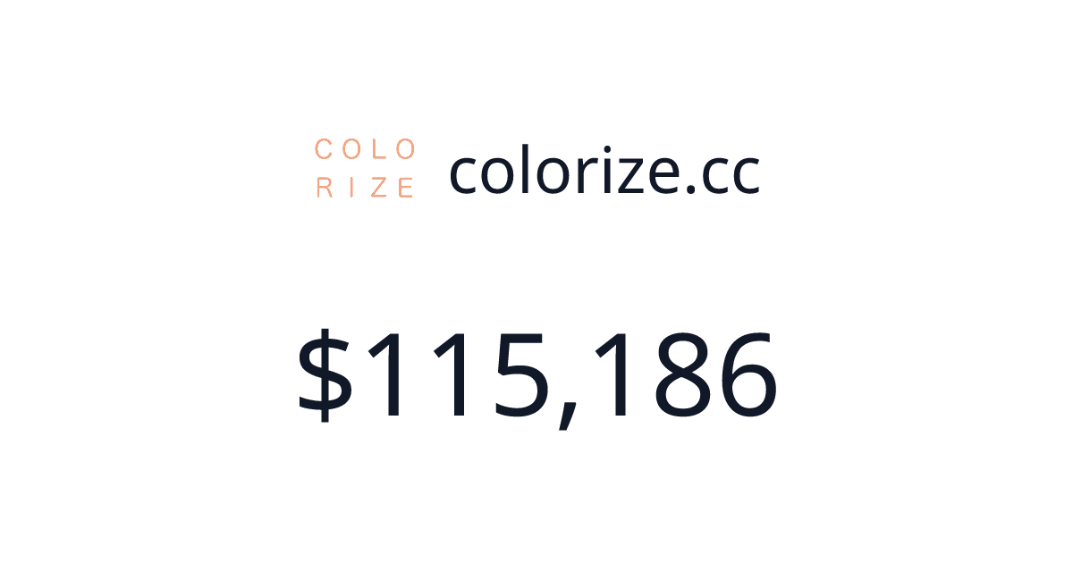 colorize.cc - $4,517 last 30 days | TrustMRR