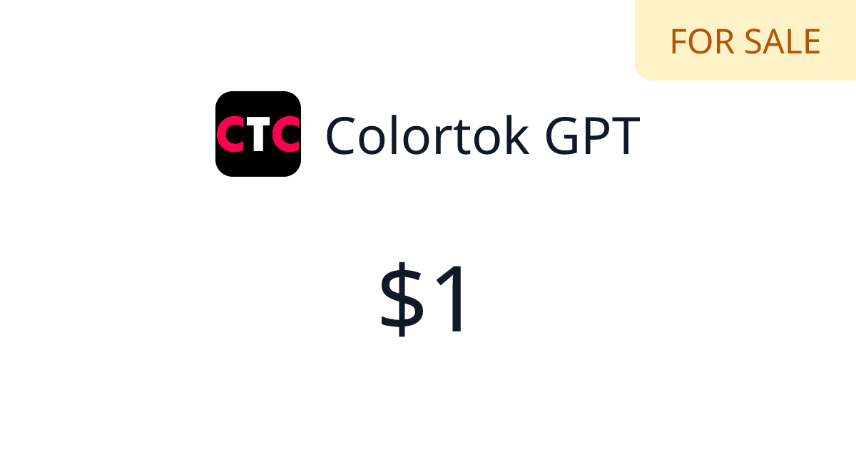 Colortok GPT - Verified revenue | TrustMRR