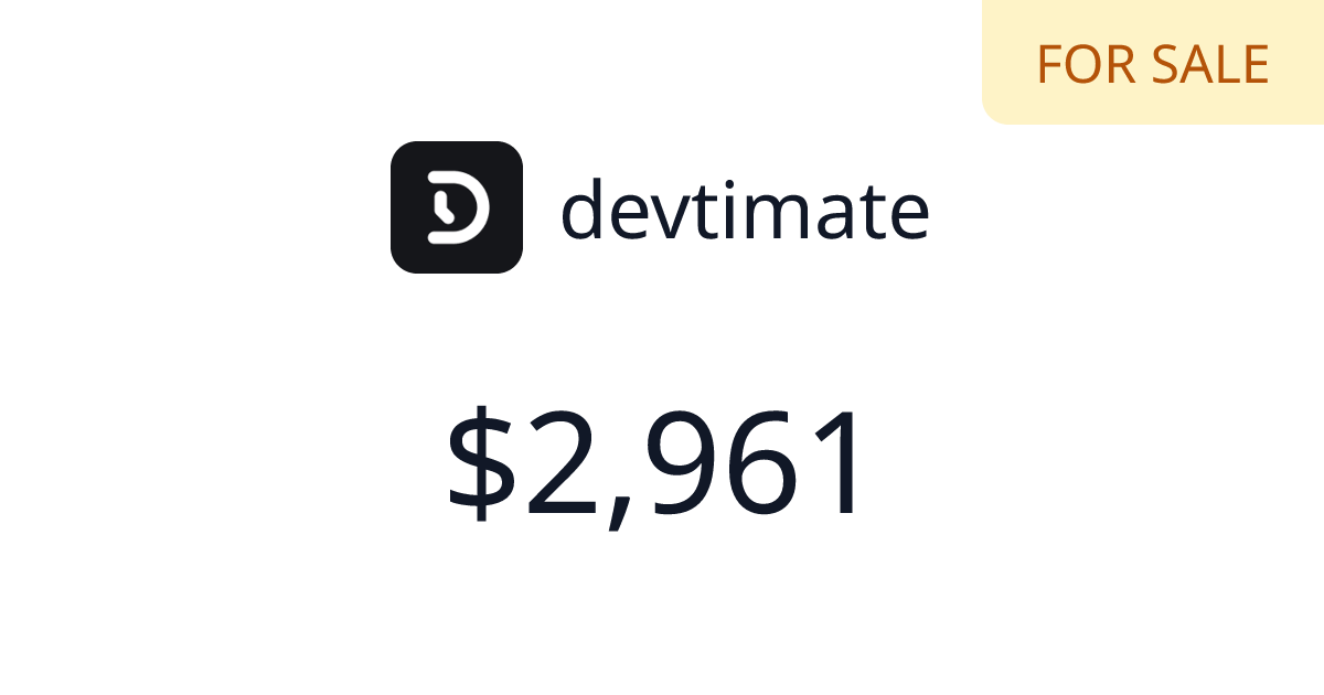 devtimate - $360 last 30 days | TrustMRR