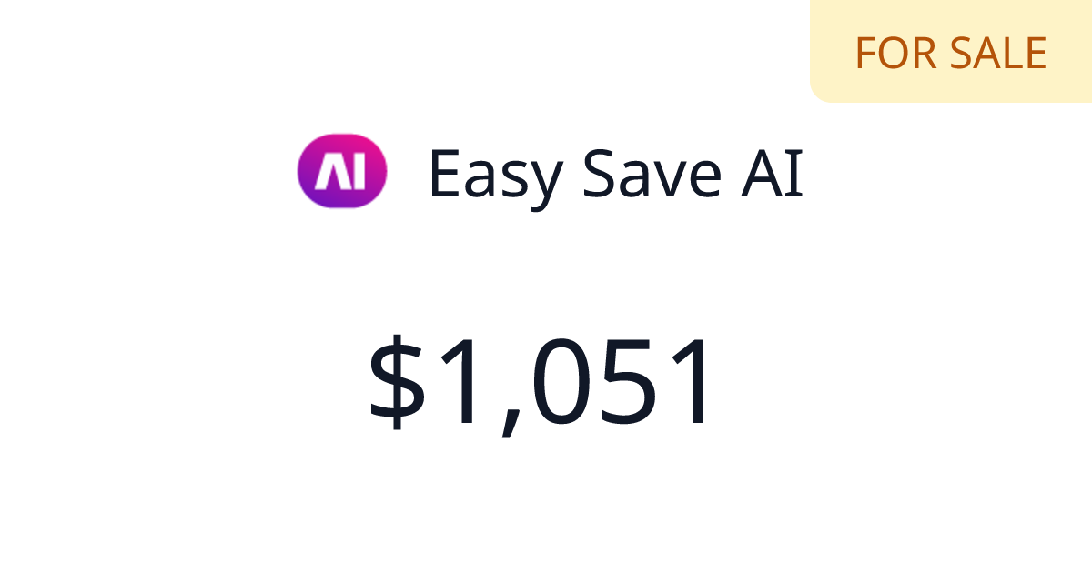 Easy Save AI - Verified revenue | TrustMRR