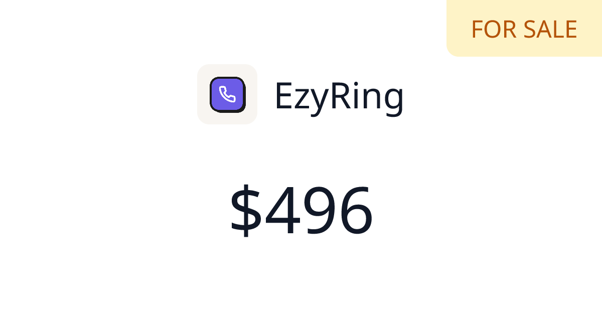 EzyRing - $245 last 30 days | TrustMRR