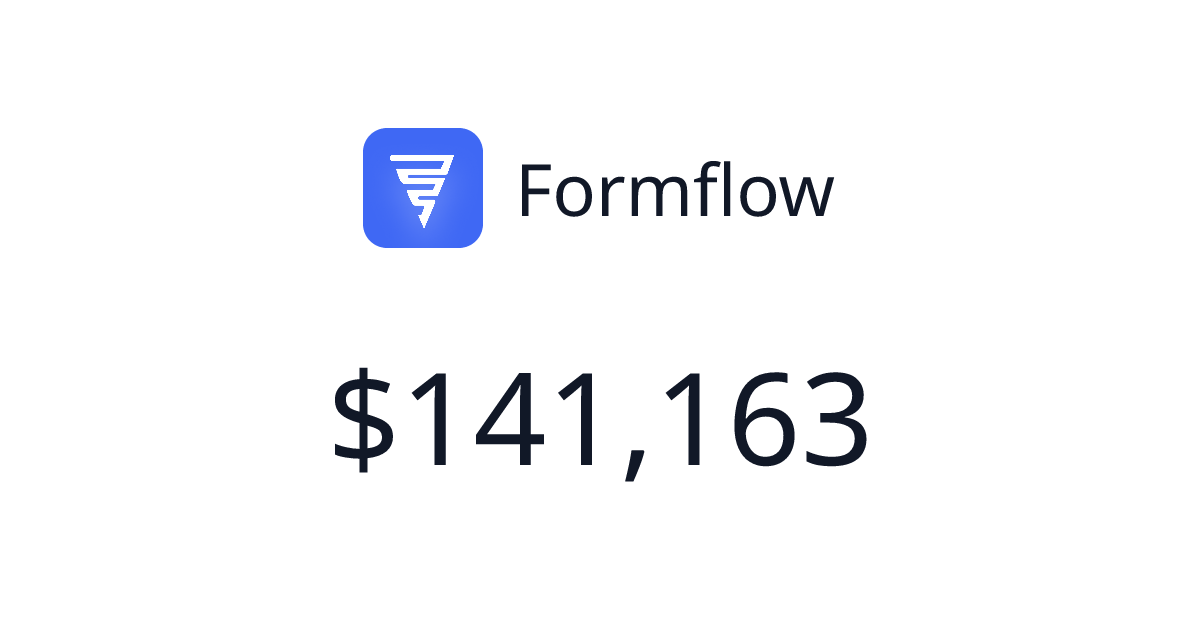 Formflow - $1,354 last 30 days | TrustMRR