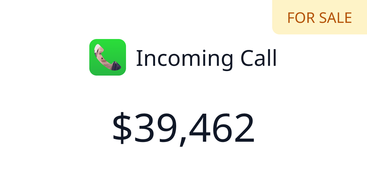 Incoming Call - $2,844 last 30 days | TrustMRR