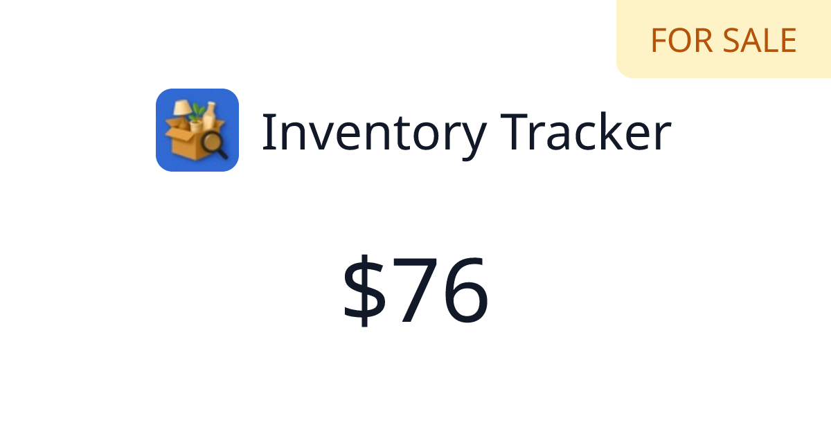Inventory Tracker - $4 last 30 days | TrustMRR