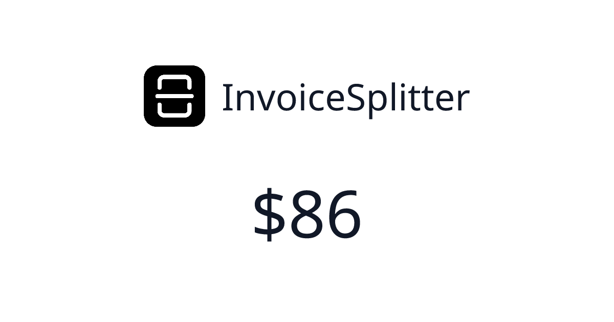 InvoiceSplitter - $25 last 30 days | TrustMRR