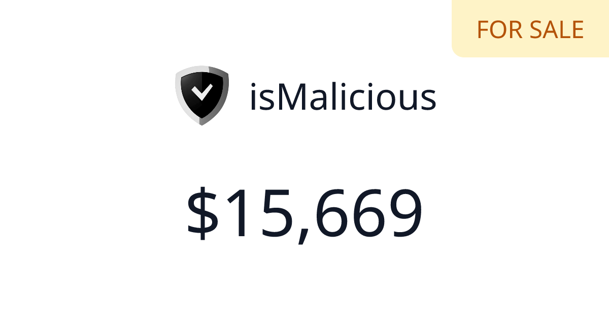 isMalicious - $1,725 last 30 days | TrustMRR