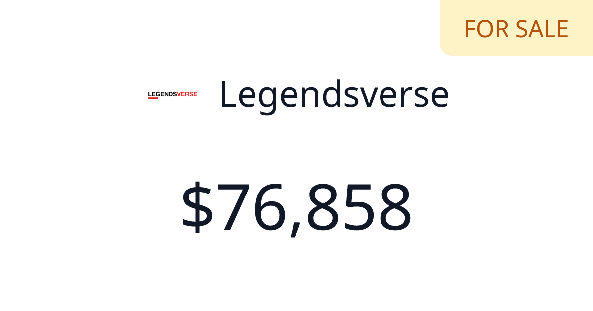 Legendsverse - $1,832 last 30 days | TrustMRR