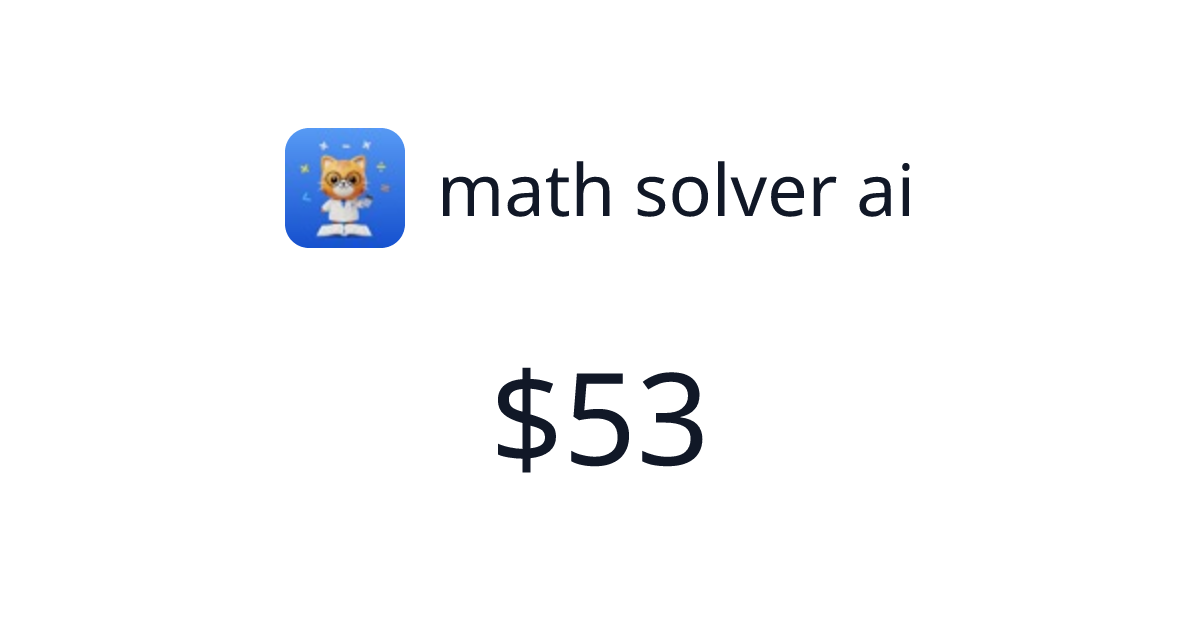 math solver ai - Verified revenue | TrustMRR