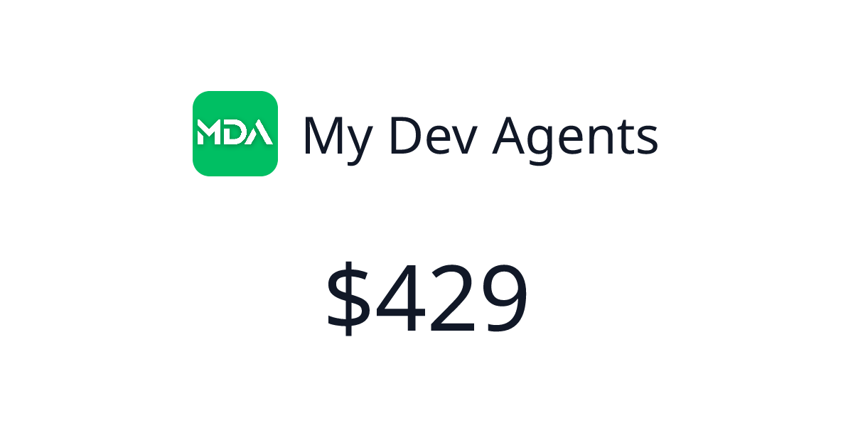My Dev Agents - Verified revenue | TrustMRR