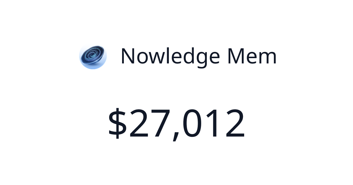Nowledge Mem - $4,549 last 30 days | TrustMRR