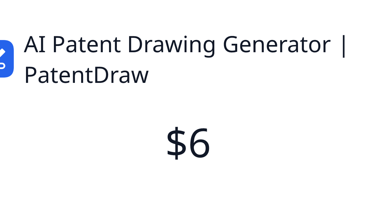 AI Patent Drawing Generator | PatentDraw - $5 last 30 days | TrustMRR