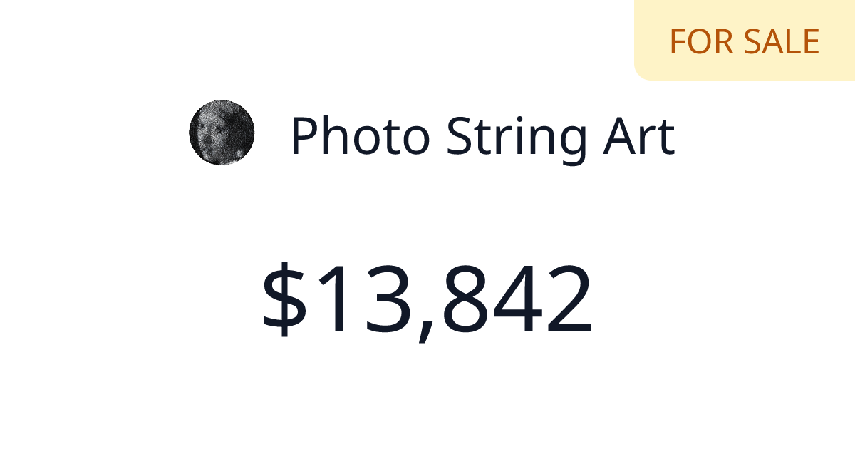 Photo String Art - $942 last 30 days | TrustMRR