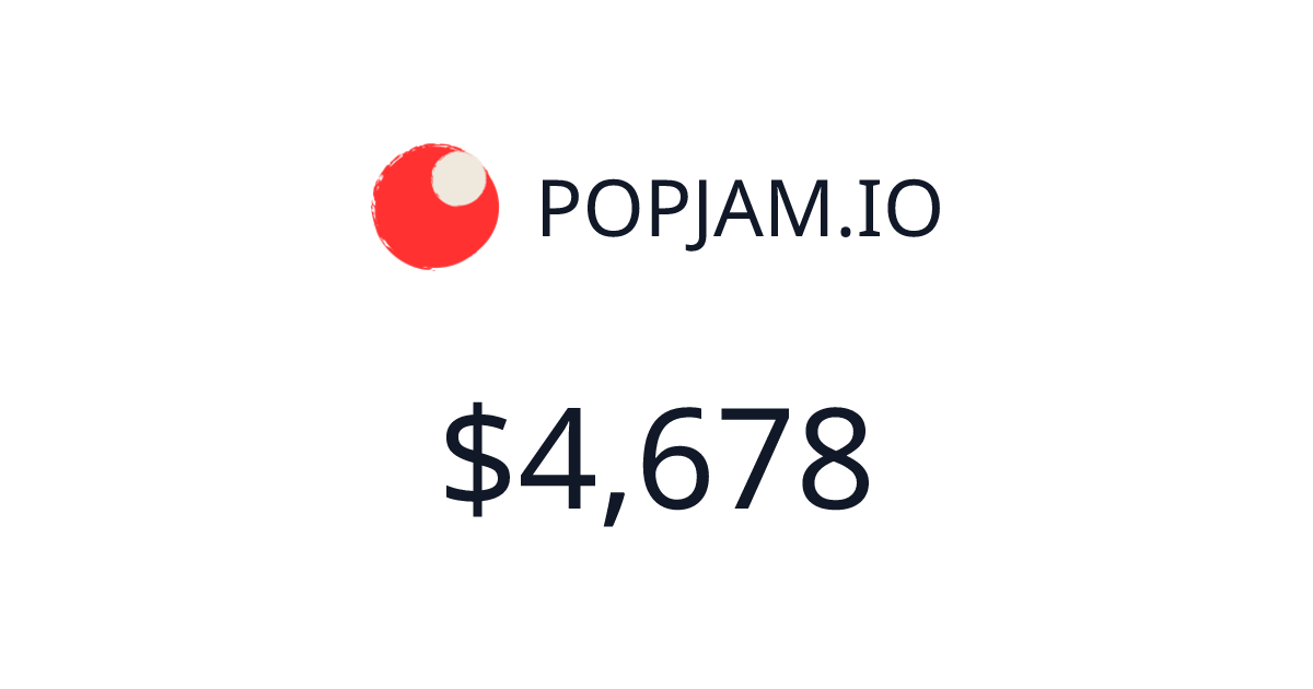 POPJAM.IO - $469 last 30 days | TrustMRR