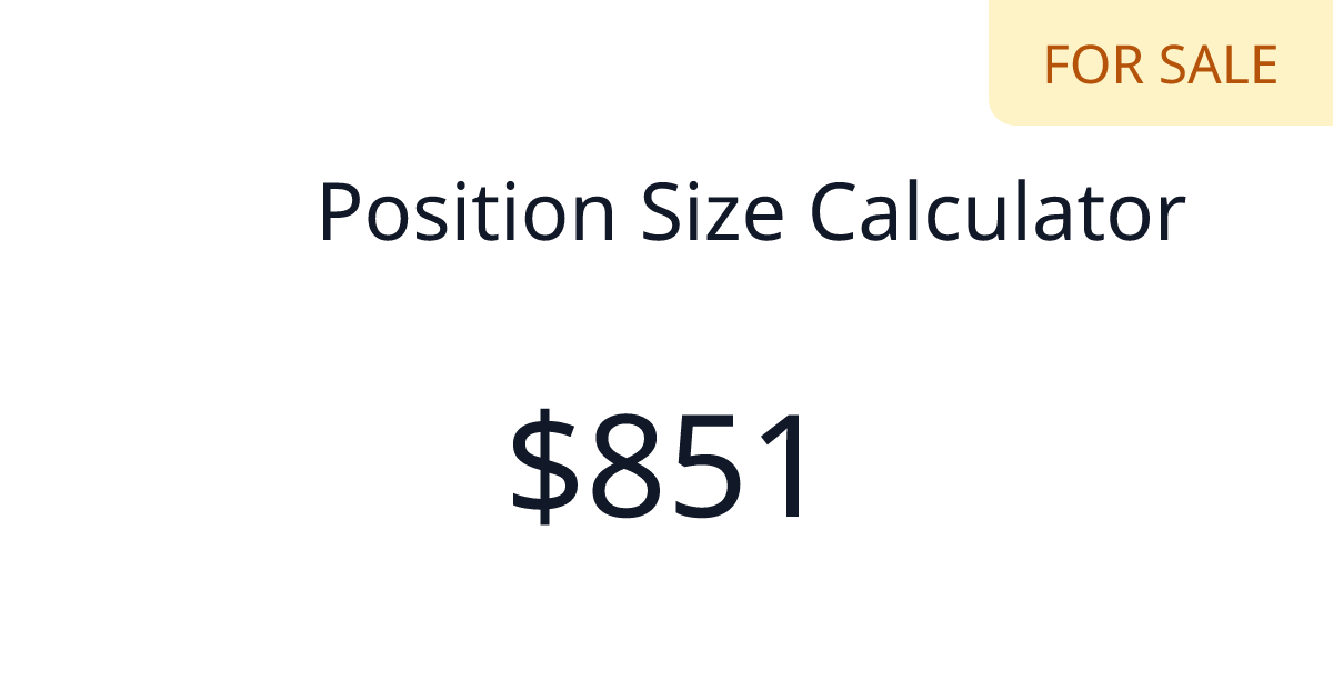 Position Size Calculator - $168 last 30 days | TrustMRR