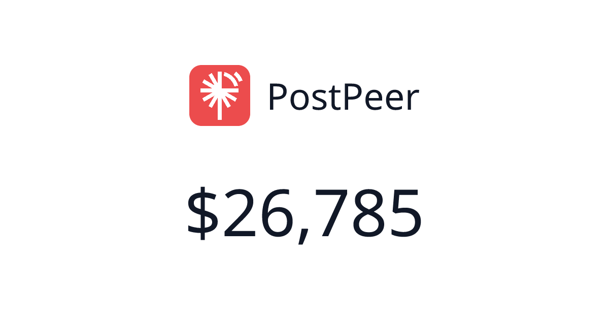 PostPeer - $3,932 last 30 days | TrustMRR