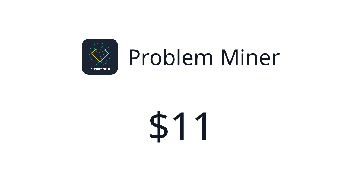 Problem Miner - Verified revenue | TrustMRR