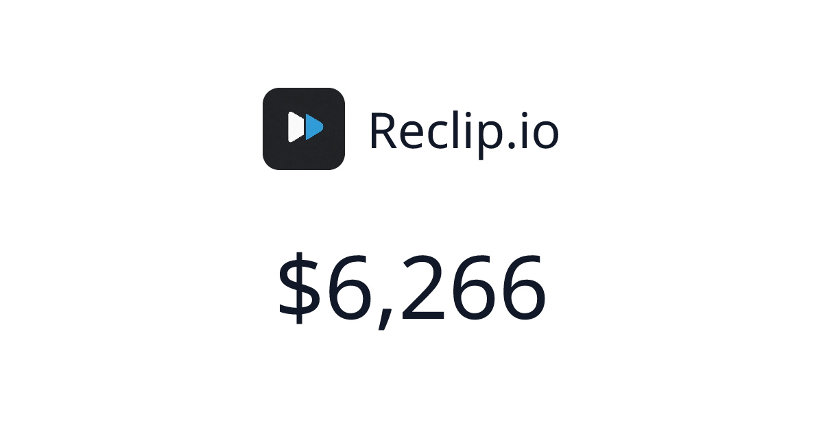 Reclip.io - $1,958 last 30 days | TrustMRR