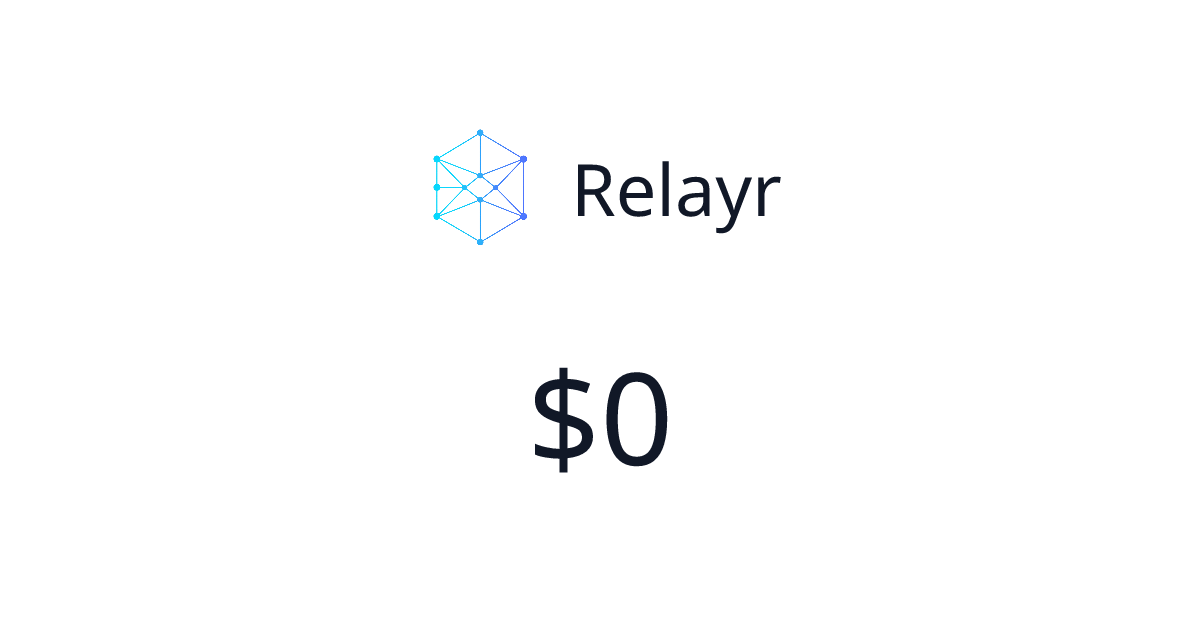 Relayr - Verified revenue | TrustMRR