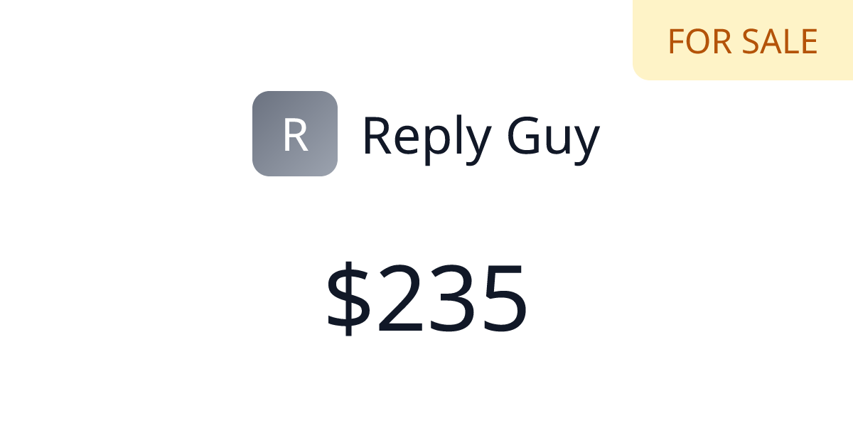 Reply Guy - $34 last 30 days | TrustMRR