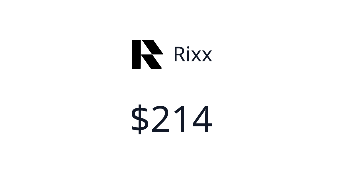 Rixx - $933 last 30 days | TrustMRR