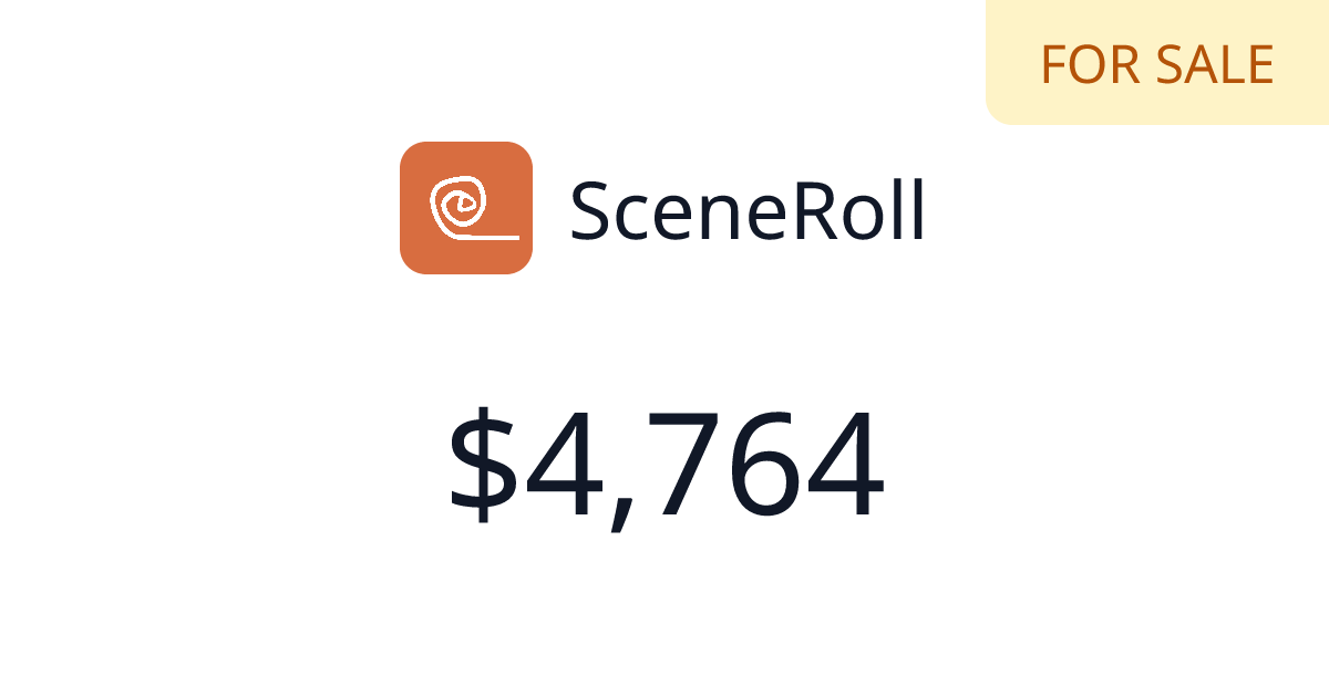 SceneRoll - $20 last 30 days | TrustMRR