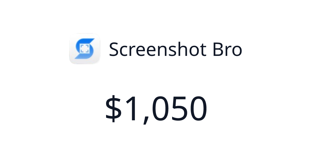 Screenshot Bro - $66 last 30 days | TrustMRR
