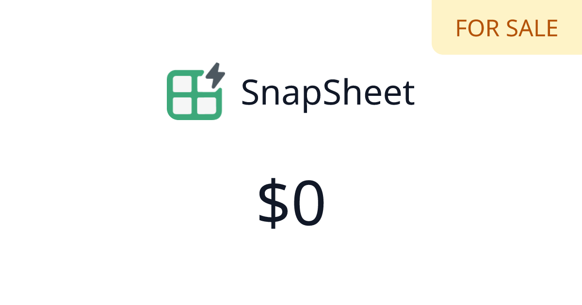 SnapSheet - Verified revenue | TrustMRR