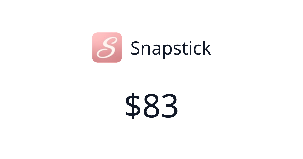 Snapstick - Verified revenue | TrustMRR