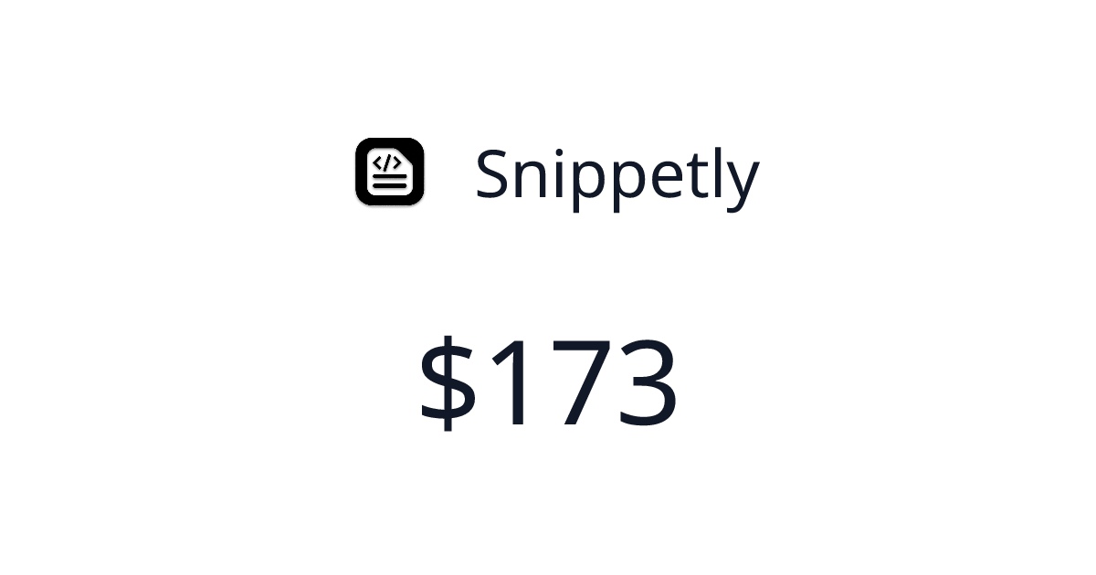 Snippetly - Verified revenue | TrustMRR