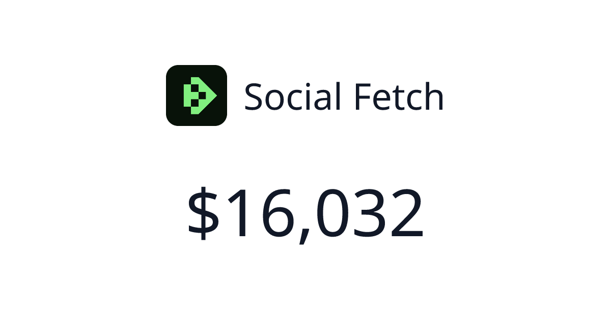 Social Fetch - $6,234 last 30 days | TrustMRR