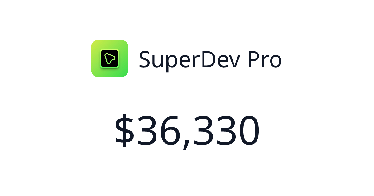 SuperDev Pro - $719 last 30 days | TrustMRR