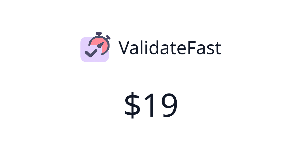 ValidateFast - Verified revenue | TrustMRR